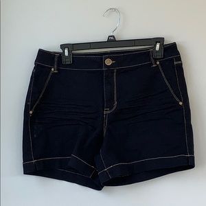 Dark Wash Blue Jean Shorts